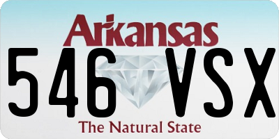 AR license plate 546VSX