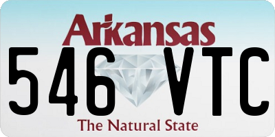 AR license plate 546VTC