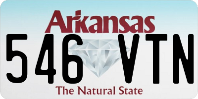 AR license plate 546VTN