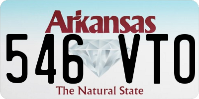 AR license plate 546VTO