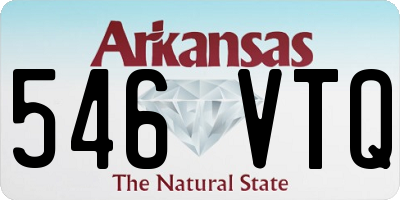 AR license plate 546VTQ