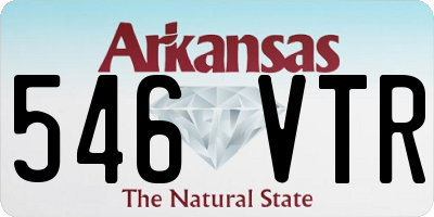 AR license plate 546VTR