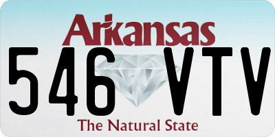 AR license plate 546VTV