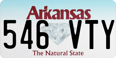 AR license plate 546VTY