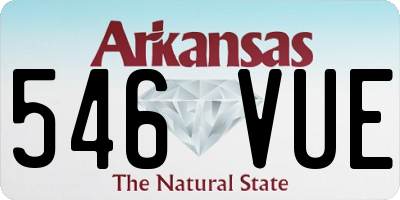 AR license plate 546VUE