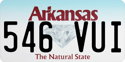 AR license plate 546VUI