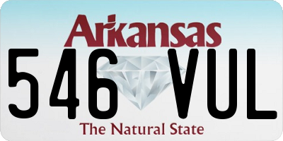 AR license plate 546VUL