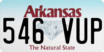 AR license plate 546VUP