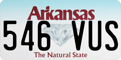 AR license plate 546VUS