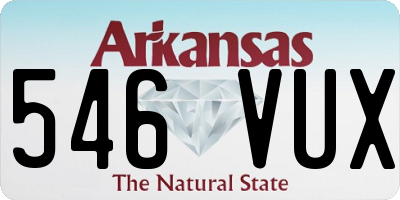 AR license plate 546VUX