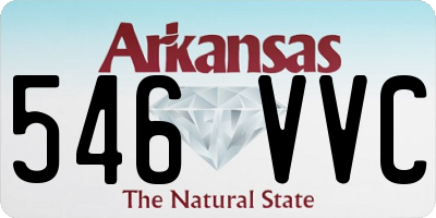 AR license plate 546VVC