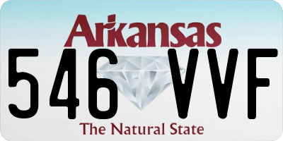AR license plate 546VVF