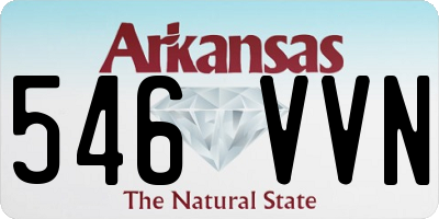 AR license plate 546VVN