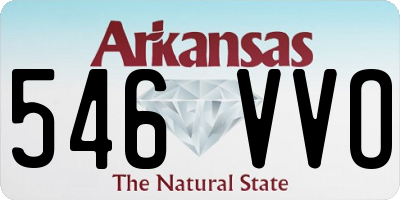 AR license plate 546VVO