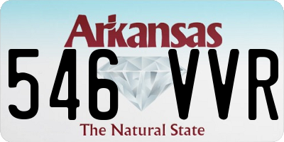 AR license plate 546VVR