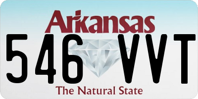 AR license plate 546VVT