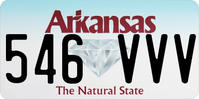 AR license plate 546VVV