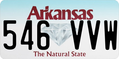AR license plate 546VVW