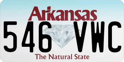 AR license plate 546VWC