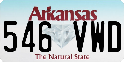 AR license plate 546VWD
