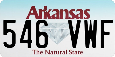 AR license plate 546VWF