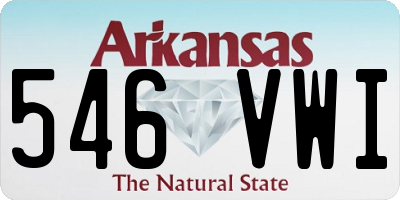 AR license plate 546VWI