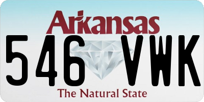 AR license plate 546VWK