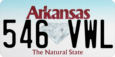 AR license plate 546VWL