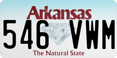 AR license plate 546VWM