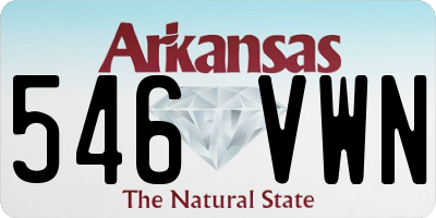 AR license plate 546VWN