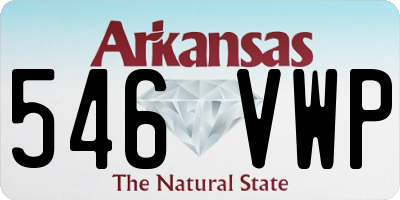 AR license plate 546VWP