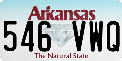 AR license plate 546VWQ