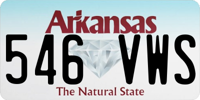 AR license plate 546VWS
