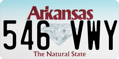 AR license plate 546VWY