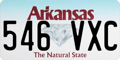 AR license plate 546VXC
