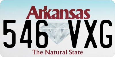 AR license plate 546VXG