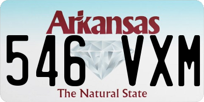 AR license plate 546VXM