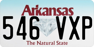 AR license plate 546VXP