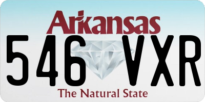 AR license plate 546VXR