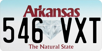 AR license plate 546VXT