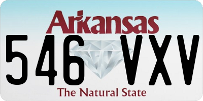 AR license plate 546VXV