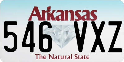 AR license plate 546VXZ