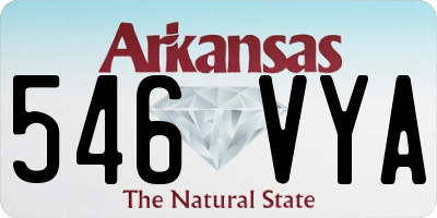 AR license plate 546VYA