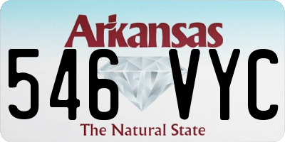 AR license plate 546VYC