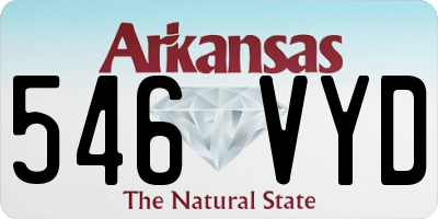 AR license plate 546VYD