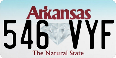 AR license plate 546VYF