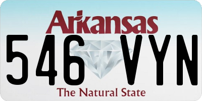 AR license plate 546VYN