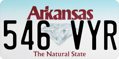 AR license plate 546VYR