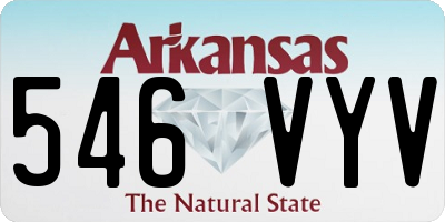 AR license plate 546VYV
