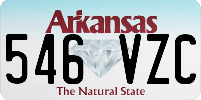 AR license plate 546VZC